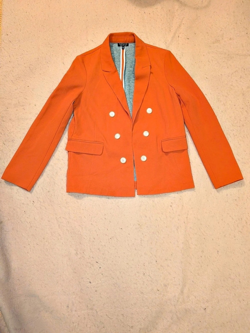 Topshop Orange Blazer